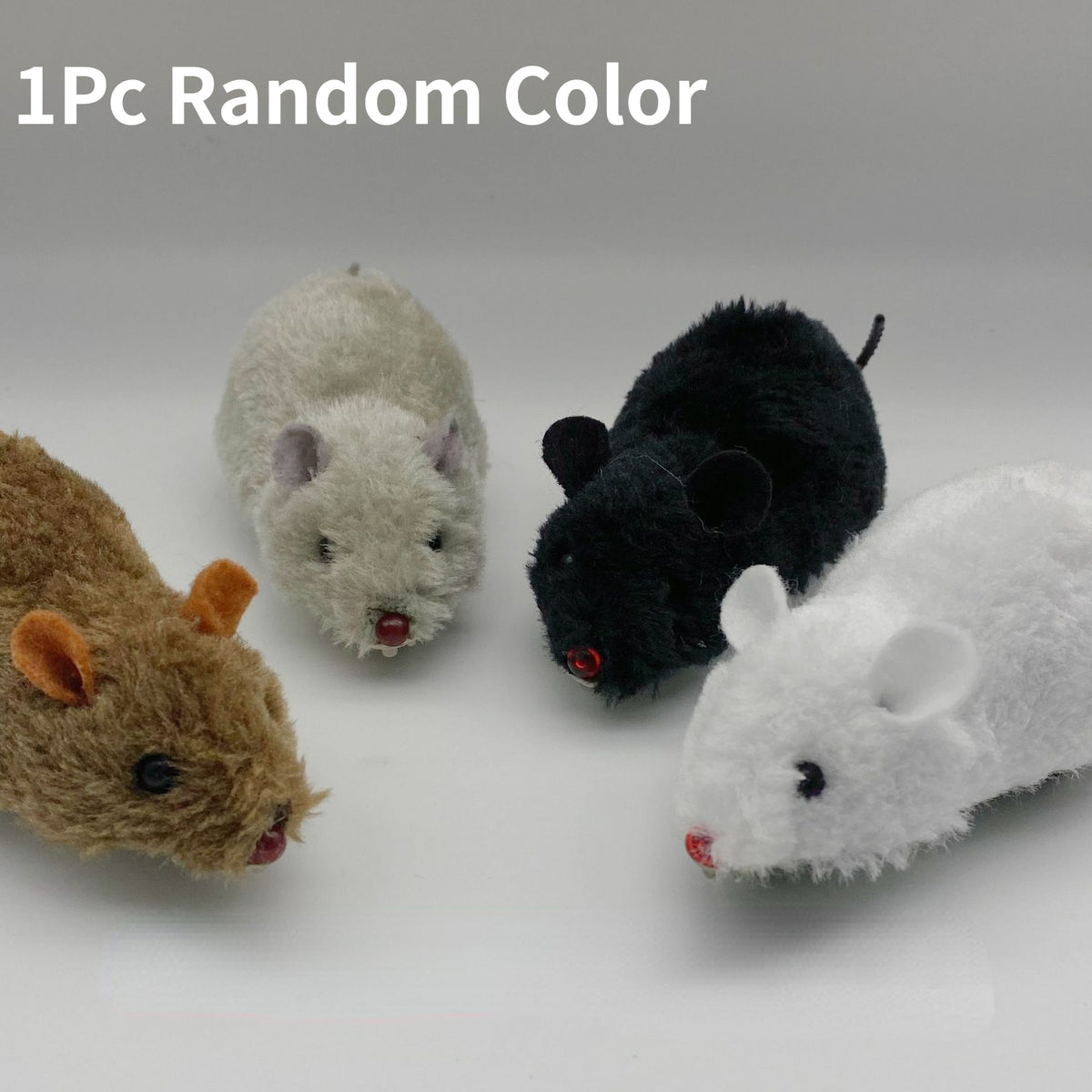 Random Rebound Inertia Plush Little Mouse Pet Toy