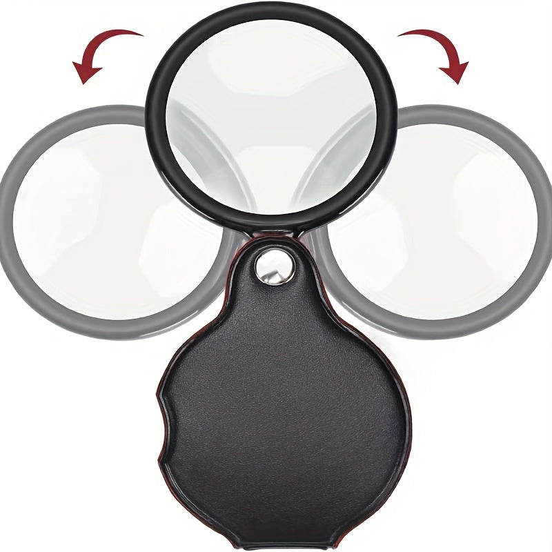 10x 50mm Pocket Magnifying Glass with Protective Sheath