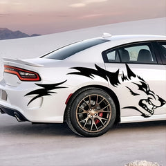 2pcs Unique Wolf Patterned Waterproof Decal Sticker for Cars