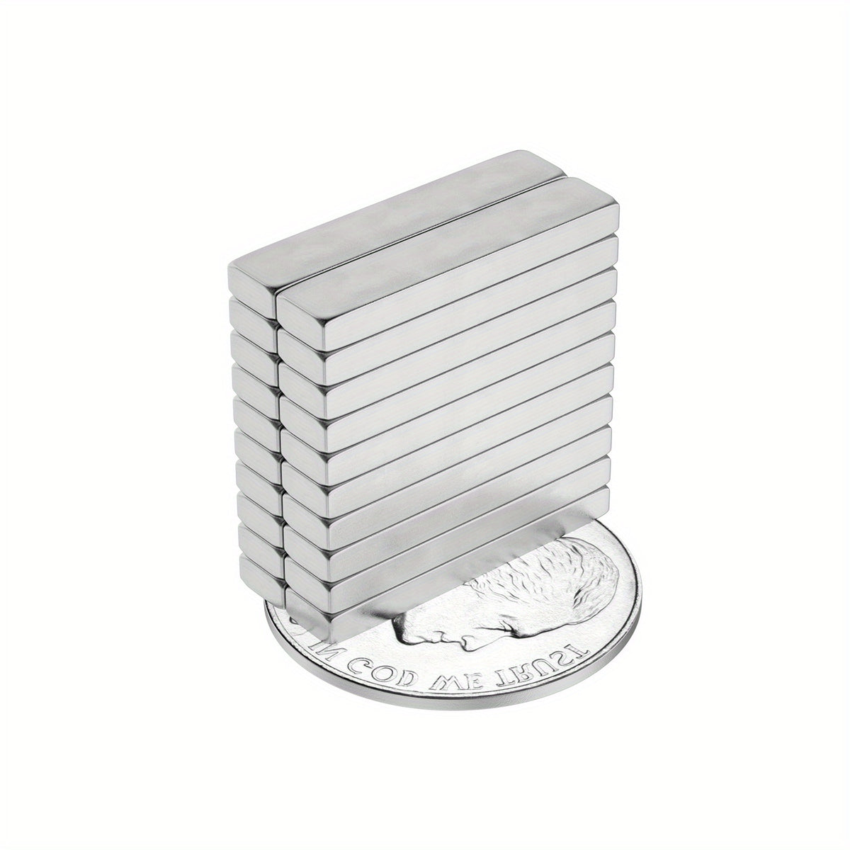 5pcs Neodymium Magnets Bar 20x4x2mm Heavy Refrigerator Tool Storage Whiteb