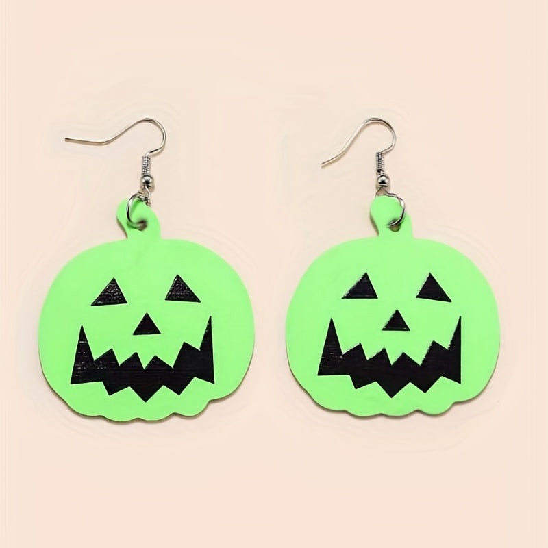 Retro Halloween Jewelry Luminous Dangle Earrings
