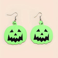Retro Halloween Jewelry Luminous Dangle Earrings