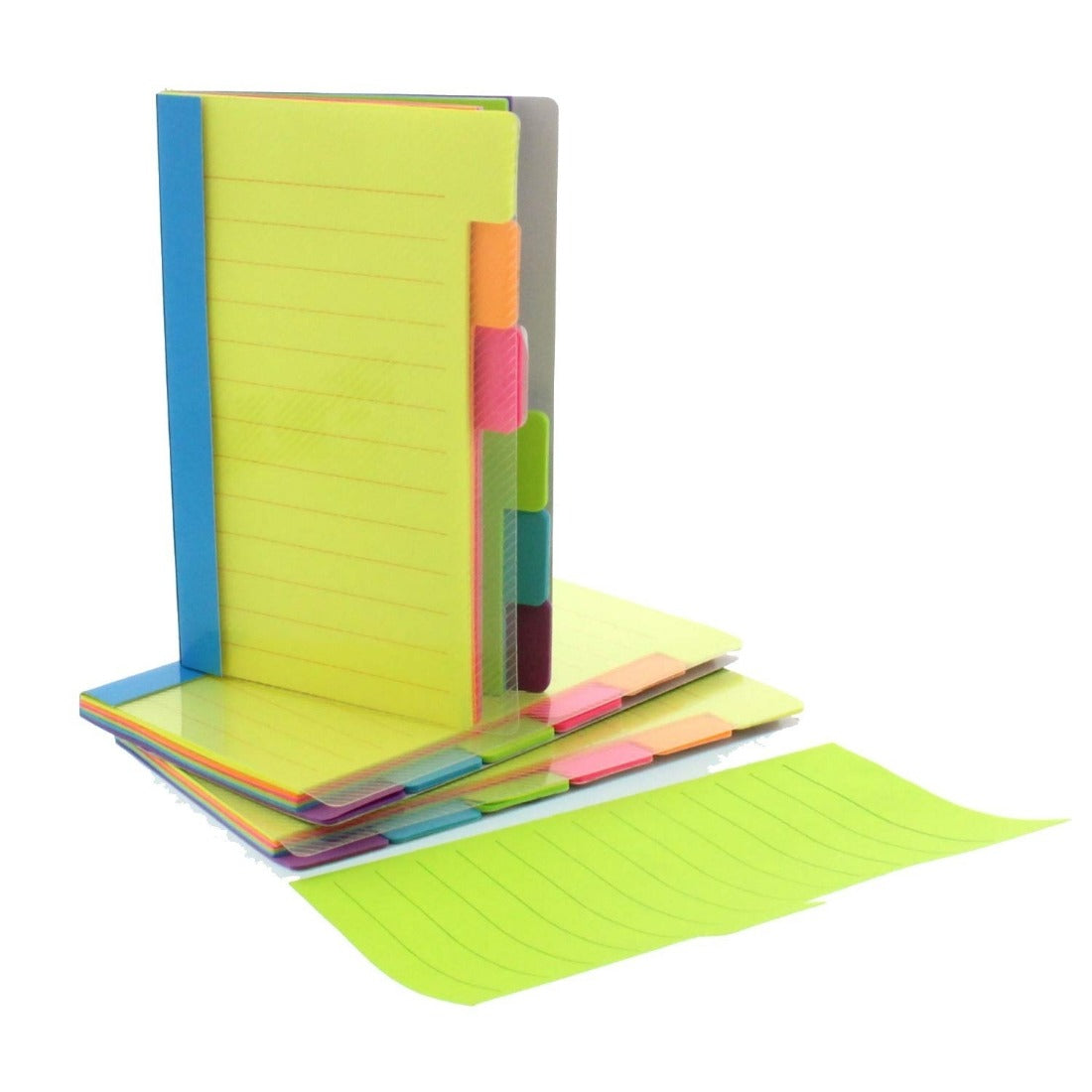 1pc 60 Ruled Notes Divider Sticky Notes Tabbed Self Stick Lined Note Pad Assorte