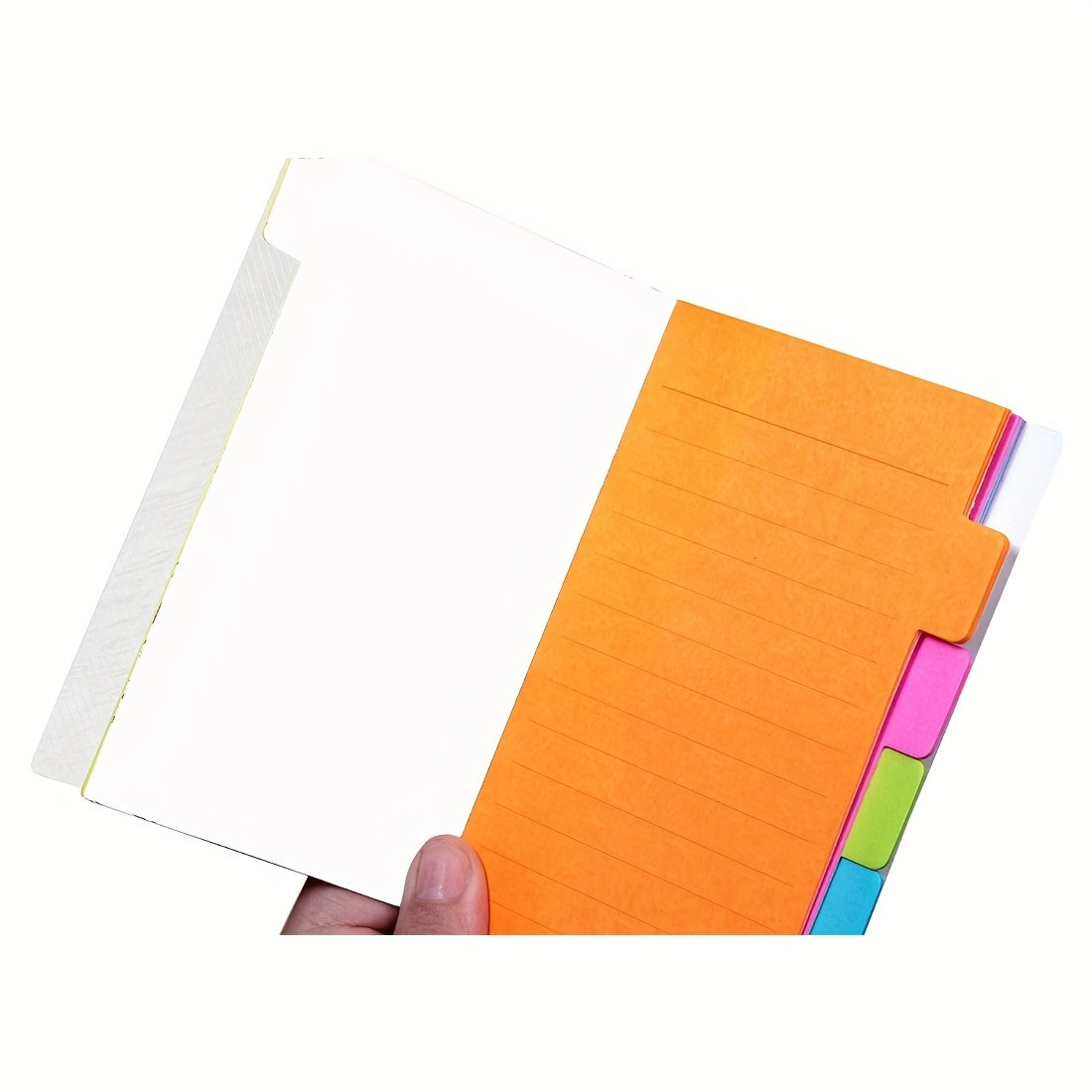 1pc 60 Ruled Notes Divider Sticky Notes Tabbed Self Stick Lined Note Pad Assorte