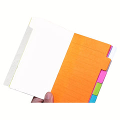 1pc 60 Ruled Notes Divider Sticky Notes Tabbed Self Stick Lined Note Pad Assorte
