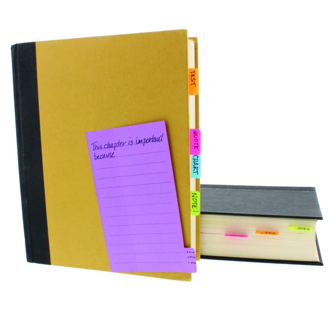 1pc 60 Ruled Notes Divider Sticky Notes Tabbed Self Stick Lined Note Pad Assorte