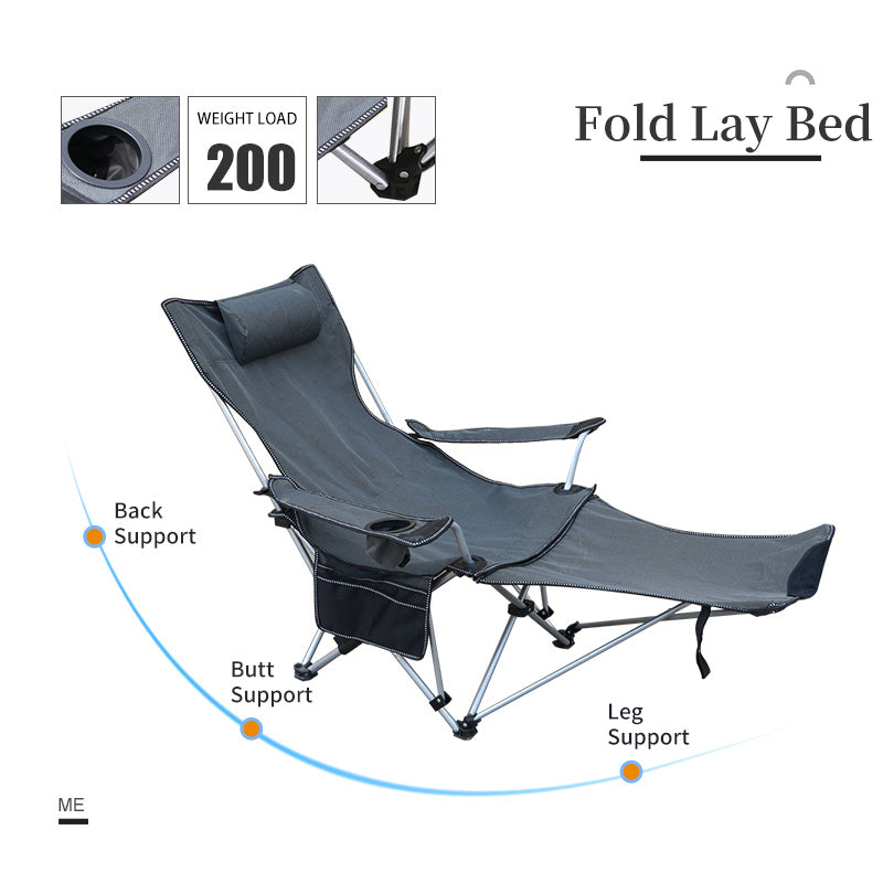 Portable Beach Chair Recliner Camping Chair