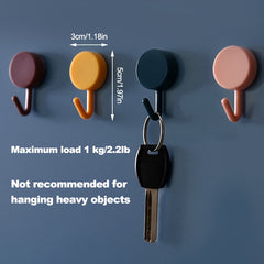 10 Pack Adhesive Sticky Hooks for Kitchens/Bathrooms, No Drilling