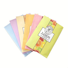 6pcs Scented Sachets Clothes Hanger Bag Set Lavender Jasmine Lily Rose Ocean Lem