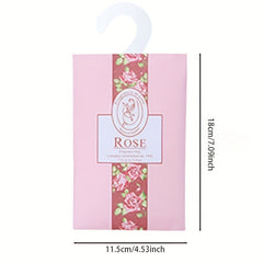 6pcs Scented Sachets Clothes Hanger Bag Set Lavender Jasmine Lily Rose Ocean Lem
