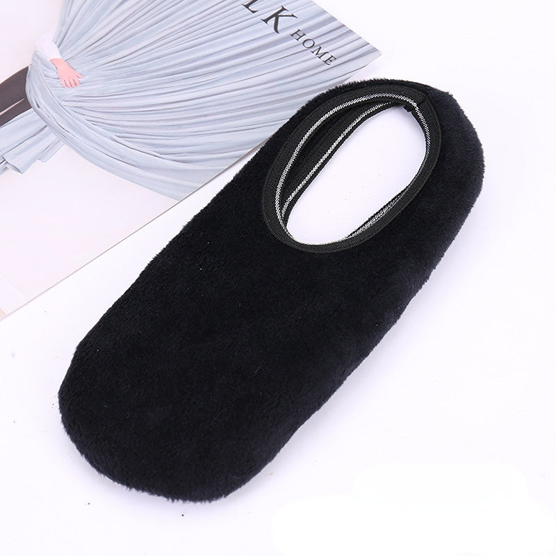 Warm Yoga Socks Low Cut Non Slip Fuzzy Socks For Winter