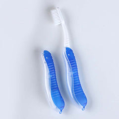2pcs Foldable Travel Toothbrush Mini Portable Camping Hiking Outdoor Toothbrush