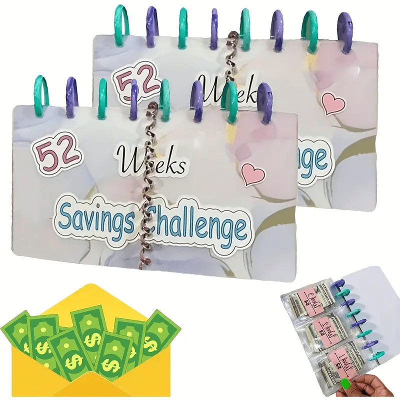 Ring Binder Cover 52 Week Savings Challenge Savings Binder