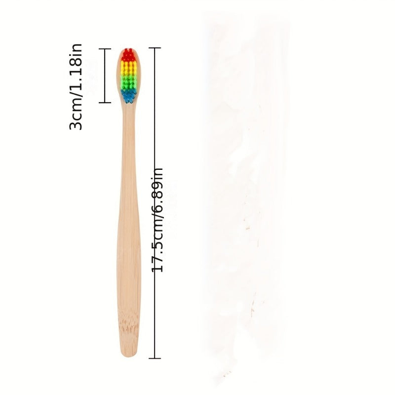 6pcs Bamboo Toothbrushes Ultra Soft Bristles for Sensitive Teeth