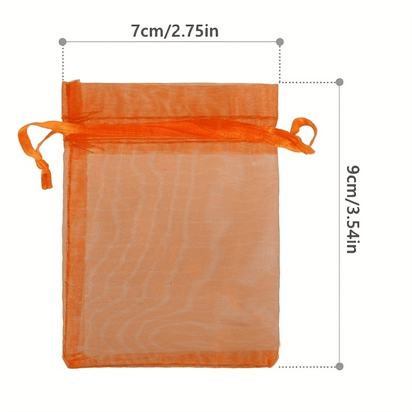 Red Organza Drawstring Storage Bag 100pcs Wedding Birthday Party Gift Bag