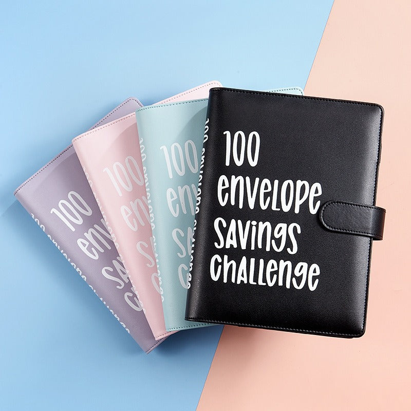 100 Envelope Challenge Couple Budget Notebook