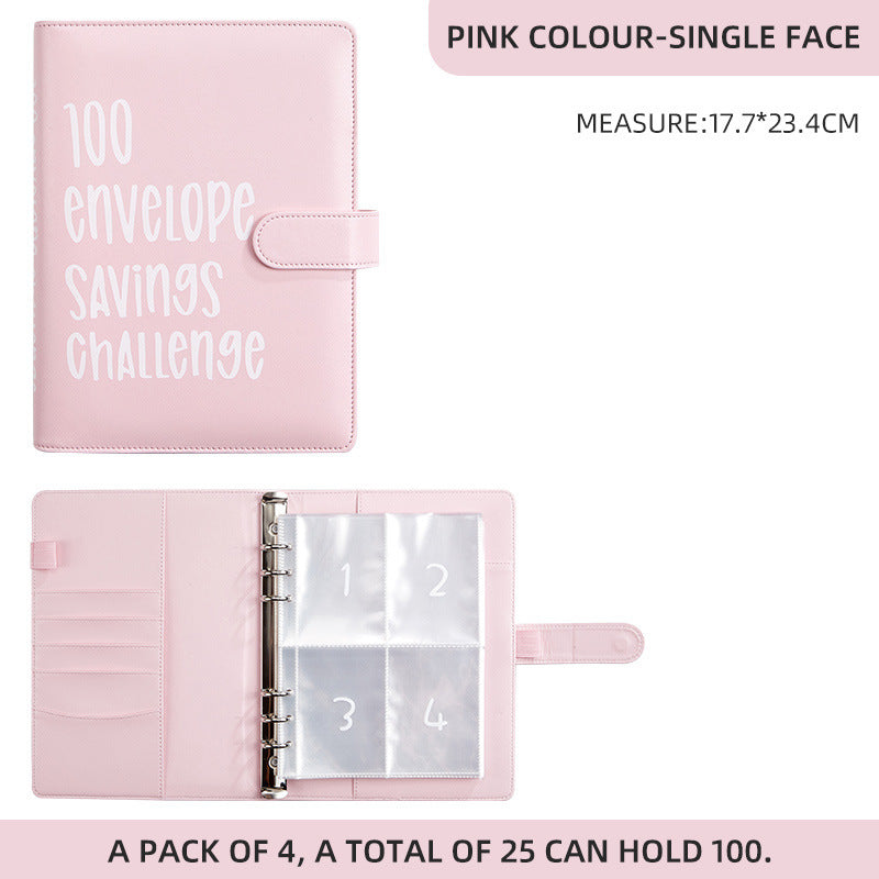 100 Envelope Challenge Couple Budget Notebook