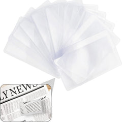 Portable 3X Magnifying Glass Credit Card Size Pocket Magnifier