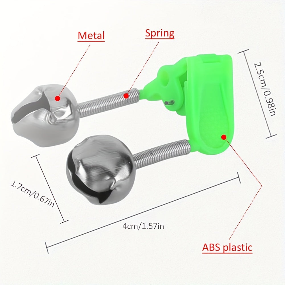 5pcs Luminous Fishing Bite Indicator Clip Fishing Alarm Bell