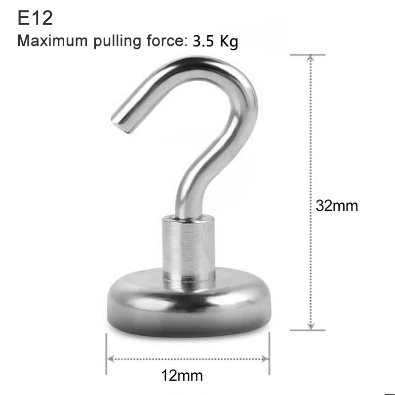 10pcs Strong Magnetic Hooks Load Bearing Hook for Home Kitchen Bar Storage