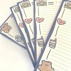 B5 Horizontal Line Ruled Paper Notebook - 30 Sheets