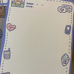 B5 Horizontal Line Ruled Paper Notebook - 30 Sheets