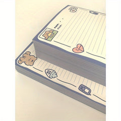 B5 Horizontal Line Ruled Paper Notebook - 30 Sheets