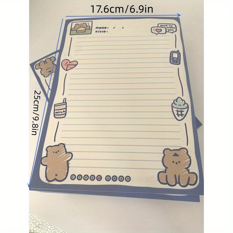 B5 Horizontal Line Ruled Paper Notebook - 30 Sheets