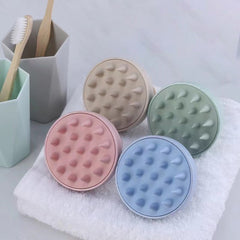 Silicone Shampoo Brush Scalp Massage Comb Hair Washing Comb