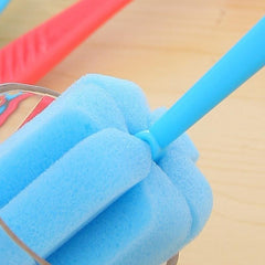 3-Pack Kitchen Cleaning Sponges Brushes for Wine Glasses, Bottles, Mugs