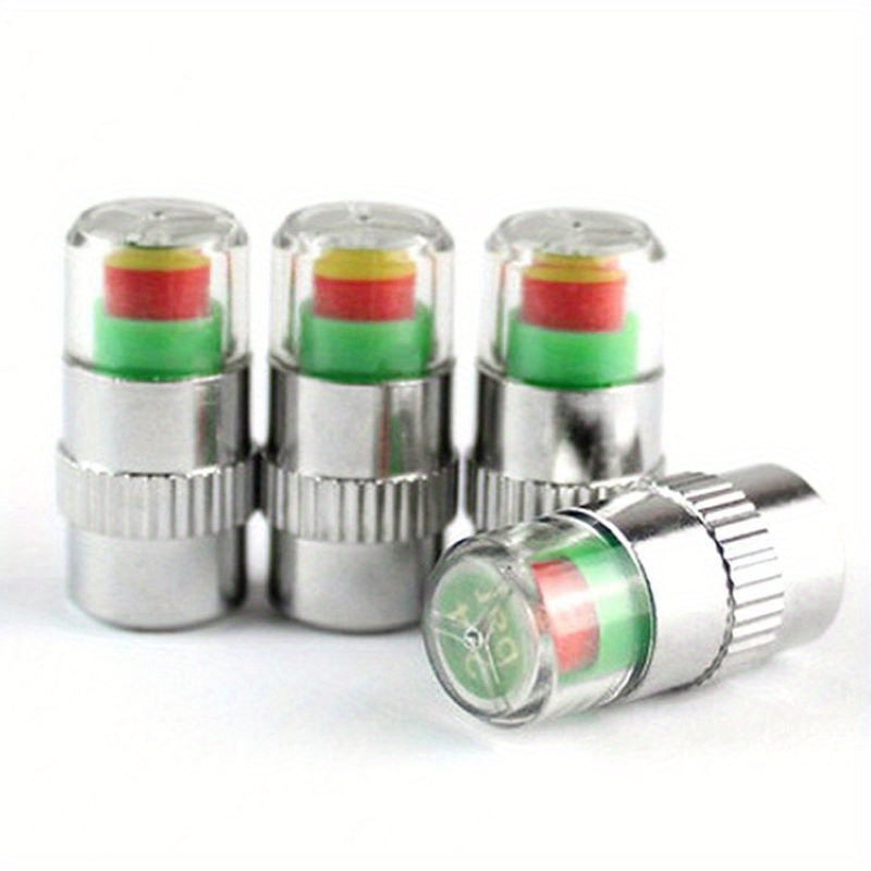 4pcs Car Tire Pressure Gauge Valve Cap Sensor