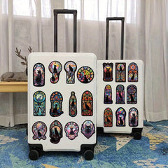 50pcs Dark Cat Stickers for Guitar Laptop Phone Waterproof Tarot Divination