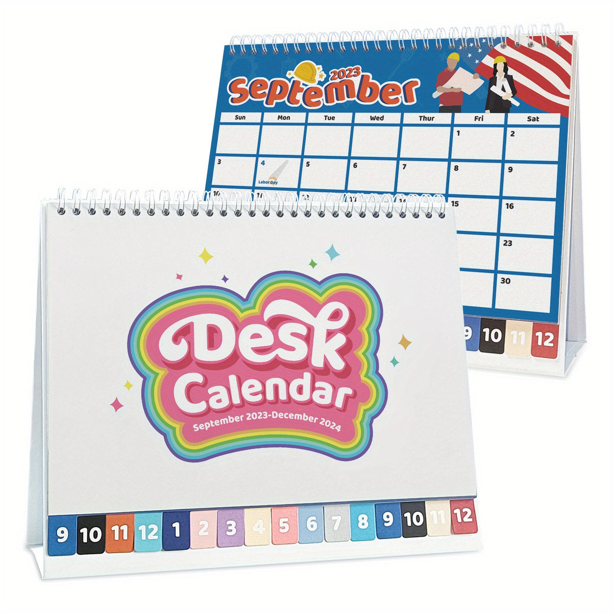 Desk Calendar 15 Months Calendar 24x21 With Julian Date Monthly Goals To do List