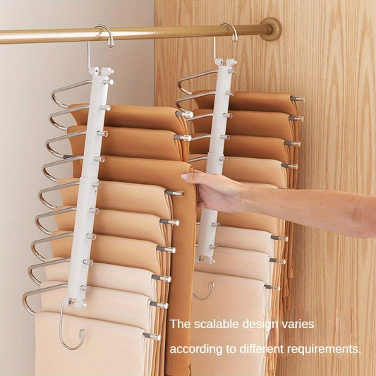 1pc Retractable Pants Rack Multifunctional Layer Pants Hanger