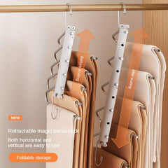 1pc Retractable Pants Rack Multifunctional Layer Pants Hanger