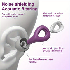 Comfortable Waterproof Earplugs Sound Insulation Sleeping Swimming Travel