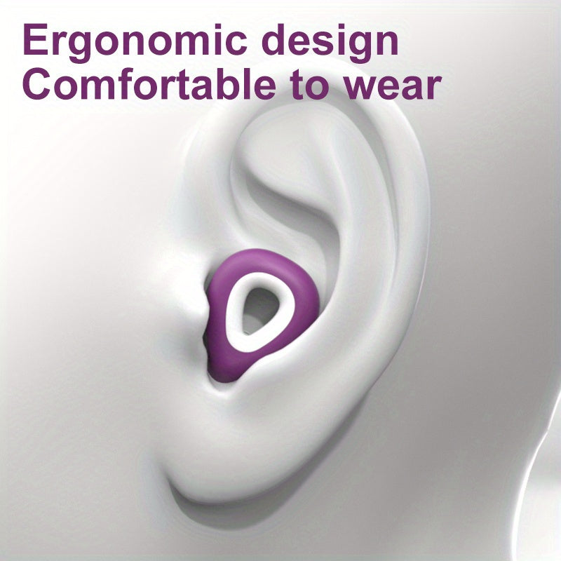 Comfortable Waterproof Earplugs Sound Insulation Sleeping Swimming Travel