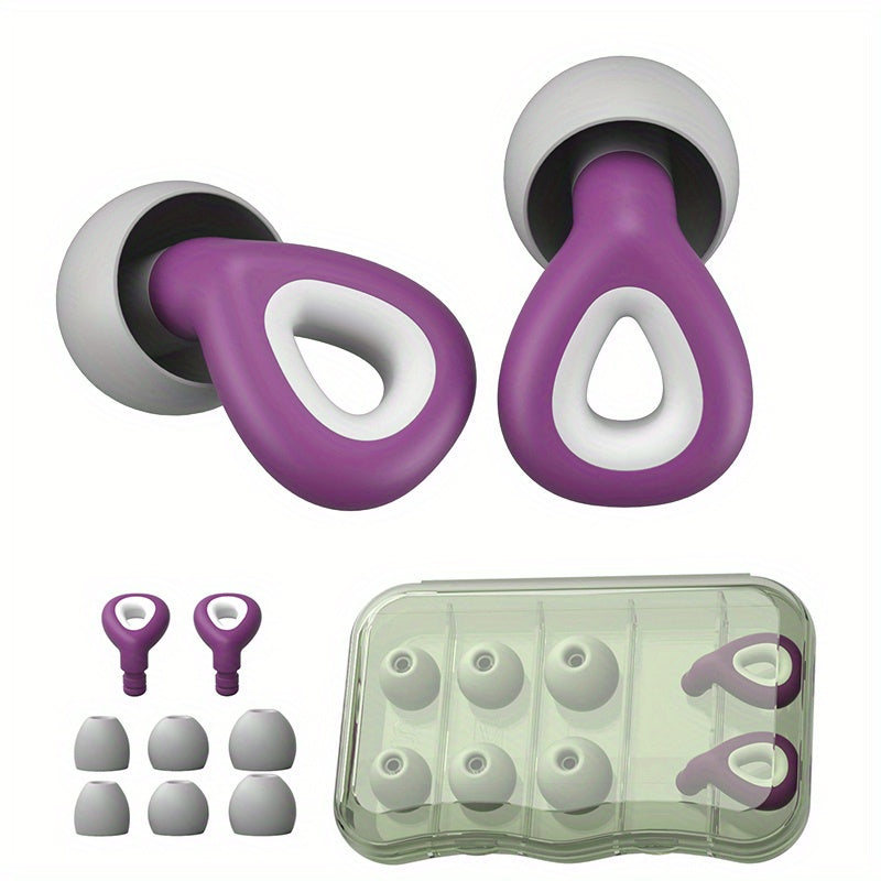 Comfortable Waterproof Earplugs Sound Insulation Sleeping Swimming Travel