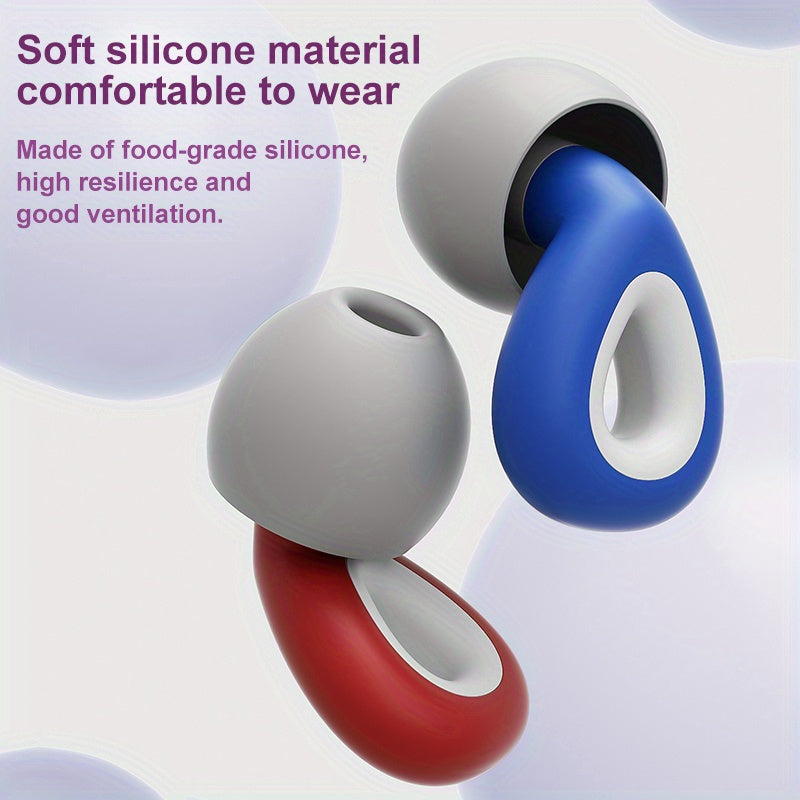 Comfortable Waterproof Earplugs Sound Insulation Sleeping Swimming Travel
