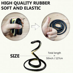 Rubber Snake Model 50 Inch Halloween Prank Toy