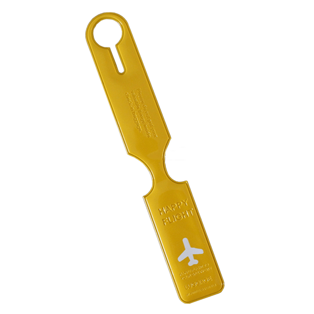 Solid PVC Aircraft Luggage Boarding Tag Travel Label