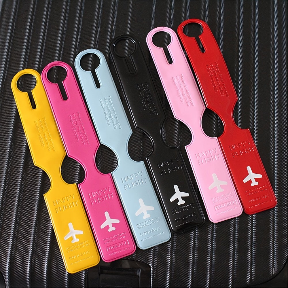 Solid PVC Aircraft Luggage Boarding Tag Travel Label