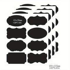 40pcs Chalkboard Label Stickers Waterproof with Chalk Marker
