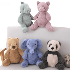 Fluffy Elephant Teddy Bear Doll Panda Dinosaur Stuffed Toy