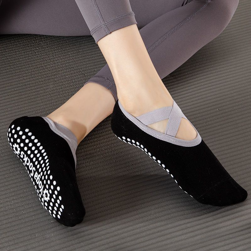 Women's Yoga Socks Non-slip Cross Strap Sports Socks