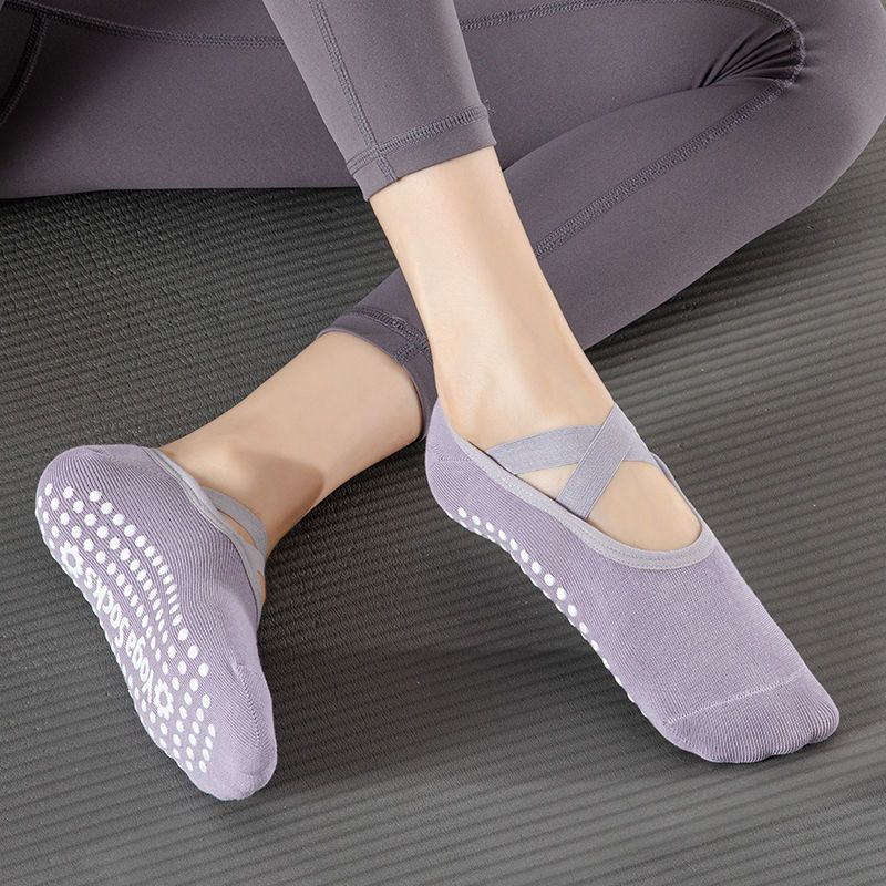 Women's Yoga Socks Non-slip Cross Strap Sports Socks