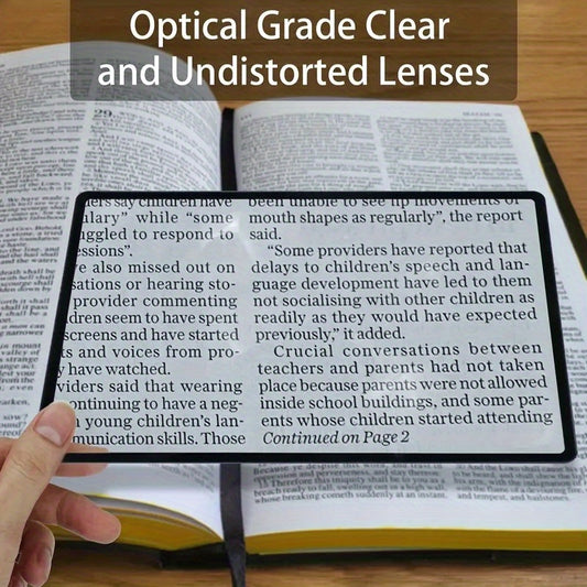 Large 1pc Full Page Magnifier 3X Reading Aid 300 Page Magnifying Lens Glass