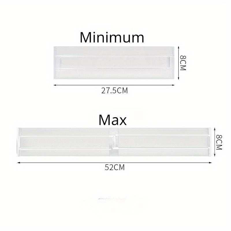 Adjustable Drawer Dividers Organizers Clear Plastic Separators