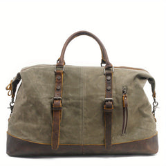 Large Capacity Retro Luggage Handbag Lightweight Travel Duffle Bag