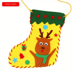 Christmas Socks DIY Non Woven Puzzle Toys Creative Decoration